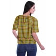 thumbnail image 4 of Moomaya Blouse d'Été Boho à Manches Courtes en Rayonne Imprimée pour Femmes, 4 of 5