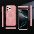 thumbnail image 2 of Magnetic Case Designed for iPhone 14 Pro Max, Carbon Fiber Texture Compatible with Mag-Safe Charging Cover, Slim Lightweight Shockproof Case Skin-Feel Protective for iPhone 14 Pro Max, Pink, 2 of 9