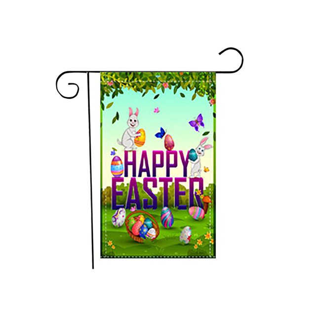 easter garden flag double sided easter flags for outdoors