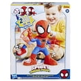 thumbnail image 2 of Spidey y sus increíbles amigos Marvel Dance 'N Crawl Spidey, juguete de peluche interactivo con 20 frases y sonidos, 2 canciones, juguetes de superhéroes para niños de 3 años en adelante, 2 of 5