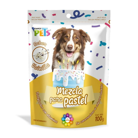 Mezcla para Pastel para Perro Sabor Vainilla 100gr