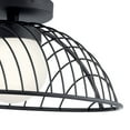 thumbnail image 2 of Kichler Clevo 18" Wide Matte Black Coastal Modern Dome Ceiling Light, 2 of 3