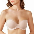 thumbnail image 5 of MELENECA Women’s Heavy Padded Push Up with Lift Multiway Underwire Strapless Bra Beige 30DD, 5 of 6