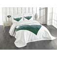 thumbnail image 3 of Ambesonne Forest Quilted Bedspread Set 3 Pcs, Coniferous Tree Design, King Size, Dark Green Slate Blue, 3 of 5