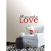 WallPops All You Need Is Love Wall Quote