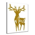 thumbnail image 2 of Gold and White Glam Noel Christmas Wrapped Rectangular Wall Art Decor 30" x 20", 2 of 2