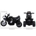 thumbnail image 3 of Aosom Kids Motorcycle, 6V Battery Powered Toddler Motorcycle with Headlight, 3 of 9