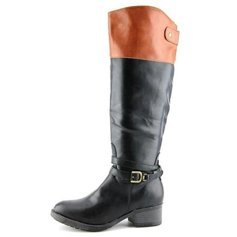 Rampage Women s Imelda Knee High Riding Boots 6 B M US Black Cognac