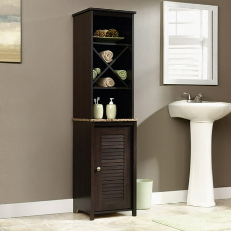 Sauder Peppercorn Linen Tower, Cinnamon Cherry Finish