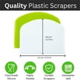 thumbnail image 3 of Clearance! Hilingoto High-Quality Stainless Steel Cutting Knife And Scraper, Handicrafts, Noodle Cutter, Dough Scraper, Baking Tool, Plastic, Green, 3 of 3