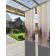 thumbnail image 3 of nqOlkjepod Outdoor Curtains for Patio Waterproof, Retro Mist Forest Outdoor Privacy Panels Grommet, Watercolor Country Natural Landscape Blackout Outside Curtains for Porch/Cabana 54"x108", 2 Panels, 3 of 8