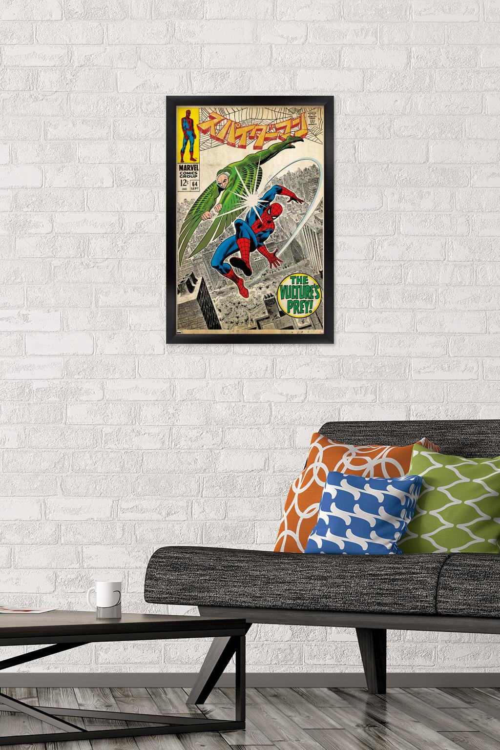Marvel Katakana - Amazing Spider-Man #64 Wall Poster, 14.725" x 22.375" Framed