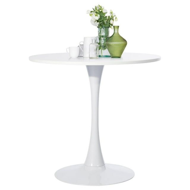 Mesa de Comedor Redondo 80cm Color Blanco