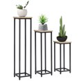 thumbnail image 1 of Outsunny 3 Packs Plant Stand Indoor, Metal Plant Stand, 1 of 10