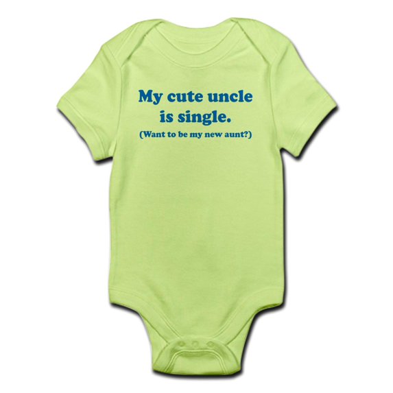 CafePress - My Cute Uncle Is Single Body Suit - Baby Light Bodysuit