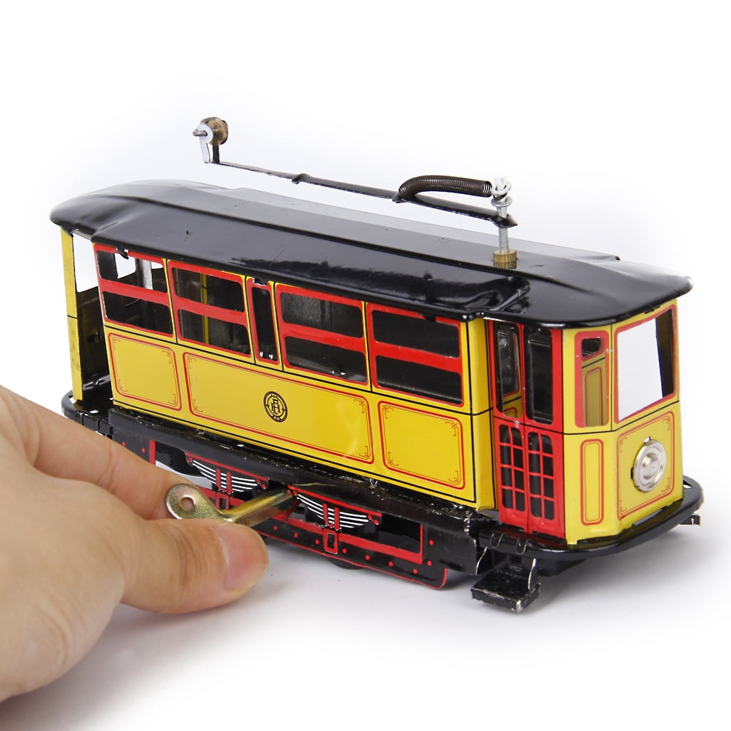 Truck LEGO Wind up Clockwork Yellow Motor Car Train Railway with Red Key 
