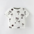 thumbnail image 5 of JIAYUE Boys Shirts O-Neck Toddler Baby Clothes Beach Short Sleeve Pullover Cartoon Print Summer Outfit Lovely Children Tops, 5 of 7