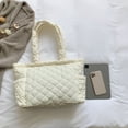 thumbnail image 1 of Bolso de mano acolchado Likrtyny Para mujer blanco, 1 of 9