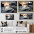 thumbnail image 4 of Designart "Rocky Beach in a Photo III" Nautical & Beach Floater Framed Wall Decor, 4 of 7