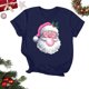 thumbnail image 1 of Puntoco Blusas estampadas de moda para mujer, blusas de manga corta, camisetas de cuello redondo, 1 of 3