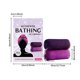 thumbnail image 3 of Pisexur Belleza Maquillaje Esponja auténtica con nudos, color negro, exfoliante corporal, esponja de baño para ducha, toallita de lufa, limpieza profunda suave para espaldapara mujeres y hombres, 3 of 9