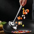 thumbnail image 2 of 2x Wok Spatula And Ladle,skimmer Ladle Tool Set, 17inches Spatula For Wok, 304 Stainless Steel Wok, 2 of 5