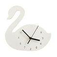 thumbnail image 2 of Reloj de pared de cisne, moderno, silencioso, minimalista, nórdico, para colgar en la pared, decorativo. Blanco, 2 of 9