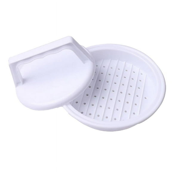 Kitchen Hamburger Meat Beef Maker Grill Burger Patty Mould Mold Tools Shape Hamburg Manual
