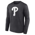 thumbnail image 2 of Men's Charcoal Philadelphia Phillies Monochrome Long Sleeve T-Shirt, 2 of 3