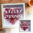 thumbnail image 1 of Custom Mom Flower Shadow Frame Heart Keepsake for Day Birthday from Daughter Son, 1 of 3