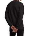 thumbnail image 4 of Hanes Ultimate Cotton Crewneck Sweatshirt, Men's Fleece High-Stitch Sweater, Black, L, 4 of 5
