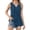 01# Dark Blue, variant on Women's Sleeveless V Neck Peplum Tunic Wrinkle-Resistant Cotton-Like Fabric Tops Office-Ready Casual Summer Blouses, 01# Light Brown XL