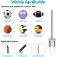 thumbnail image 4 of Gixusil 10Pcs Air Pump Needle, Dual-Port Inflation Needles, Air Inflation Needle for Football Basketball Soccer Ball Volleyball Rugby Balls and Other Sports Balls Replacement Needles, 4 of 6