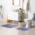 thumbnail image 6 of Yayeee Bath Rug for Bathroom Floor Non Slip Contour Fluffy Soft Absorbent Mat, 20"x24", Purple Forest, 6 of 7