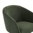 thumbnail image 6 of Swivel Dining Chair Set of 2, Modern Upholstered Dining Room Chairs Set for Kitchen Island, Fabric in Green, 6 of 15