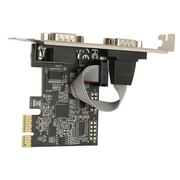 PCI Express RS 232 DB9 Serial Port Card, Widely 2 Port PCIE X1 Interface PCIe Serial Expansion Card PCB For POS System For