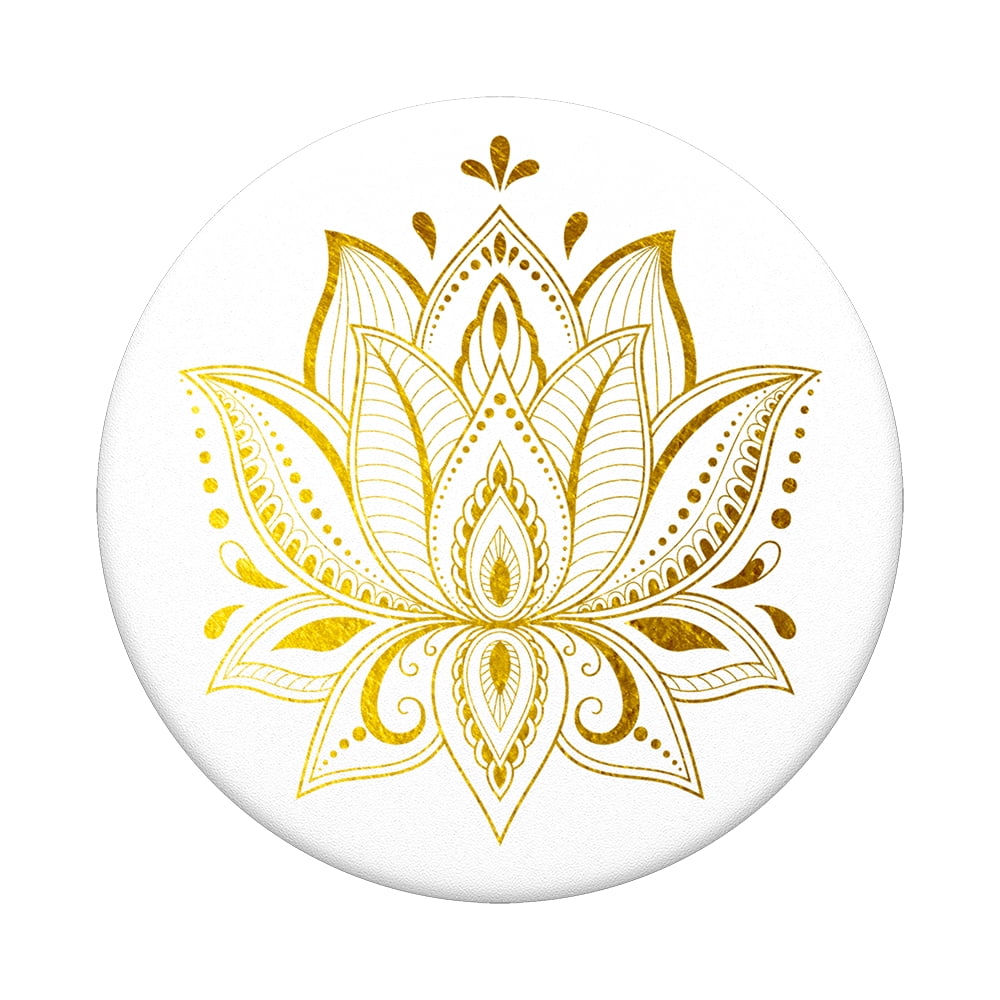 PopSockets Adhesive Phone Grip with Expandable Kickstand and swappable top - Golden Prana
