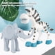 thumbnail image 2 of Garosa 6 Unids Animal Figura Selva Animal Realista, Jirafa, Elefante, león, Tigre, Cebra, Leopardo, Bosque Salvaje Vinilo Animal para Ni?os Fiesta de Animal de Plástico Favors Playset(Set A) EOTVIA NO, 2 of 3