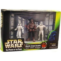 Star Wars PotF Death Star Escape Action Figure Set Han Solo Luke Chewbacca