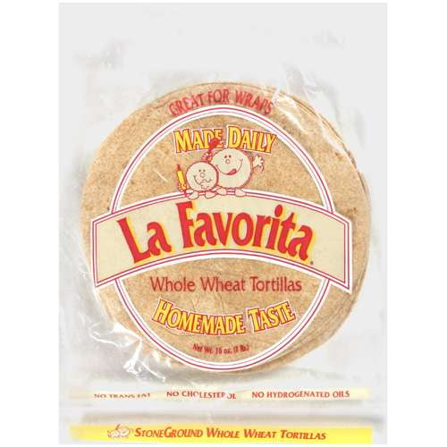 La Favorita Whole Wheat Homemade Taste Tortillas, 16 oz
