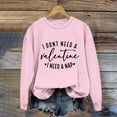 thumbnail image 1 of Meichang Sweat-Shirt pour Femmes, Chemise de la Saint-Valentin, Manches Longues, Cœur d'Amour, Imprimé Tendance, Col Rond, Décontracté, Printemps, 1 of 6