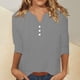 thumbnail image 2 of Vestidos Casuales Para Mujer, Blusas De Mujer De Moda Camisa de lino y lino para mujer, de moda, de color liso, con botones, cuello en V, holgada, manga larga, con cuello en V, 2 of 9