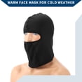 thumbnail image 4 of Máscara facial balaclava corta Unique Bargains para esquí, capucha solar, máscaras para motocicleta y ciclismo, transpirable, 1 pieza, negra, 4 of 6