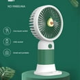 thumbnail image 4 of Handheld Mini Fan Rechargeable Student Study Sleeping Air Fans Running Walking Cooling Device Phone Holder for Household Yellow, 4 of 10