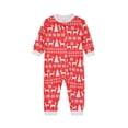 thumbnail image 2 of Christmas Family Pajamas Matching Set Print Tops and Elastic Pants, 2 of 9