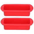 thumbnail image 1 of Baking Mold,2Pcs Rectangle Silicone Cake Pan Mold Cake Mold Professionally Tested, 1 of 8