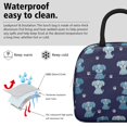 thumbnail image 3 of Puppy and Dog Paw Print Blue Insulated Leakproof Lunch Box for Work, Lunch Bag for Women Men, Loncheras Para Mujer for Beach Travel Picnic Camping, 3 of 6