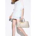 thumbnail image 2 of Bolso de mano YAQUINCER con asa superior de charol blanco, 2 of 6