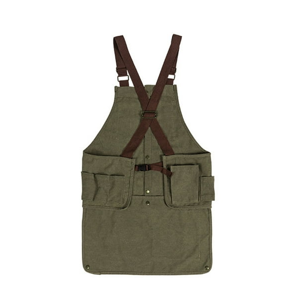 NOBANA Outdoor Camping Vest Multifunctional Leisure Apron Fishing  Photography Vest with Adjustable Shoulder Straps Waistband for Men Women Army  green 