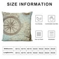 thumbnail image 6 of Shangniulu Sea Map Compass Throw Pillow Cover Set of 2 Cases World Boat Sailing Ship Sailboat Travel History Journey Ocean Outdoor Decor Pillowcase Home Square Pillow Slip, 6 of 6